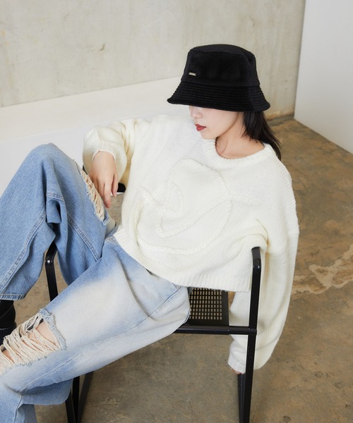 ENVYM（アンビー）の「ハラコバケットHAT（ハット・レディース・アイボリー/ブラック/ブラウン・FREE）」の12枚目の写真