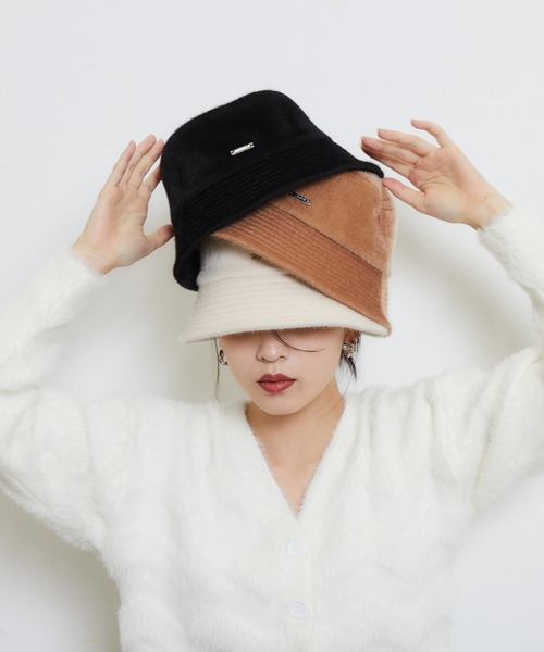 ENVYM（アンビー）の「ハラコバケットHAT（ハット・レディース・アイボリー/ブラック/ブラウン・FREE）」の22枚目の写真