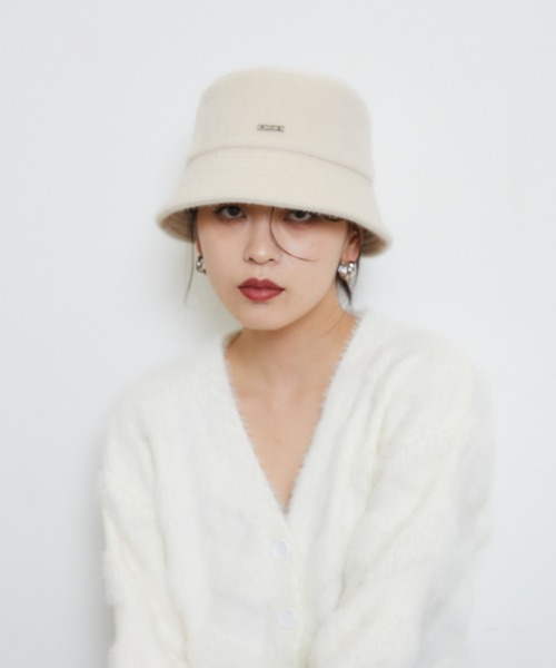 ENVYM（アンビー）の「ハラコバケットHAT（ハット・レディース・アイボリー/ブラック/ブラウン・FREE）」の17枚目の写真