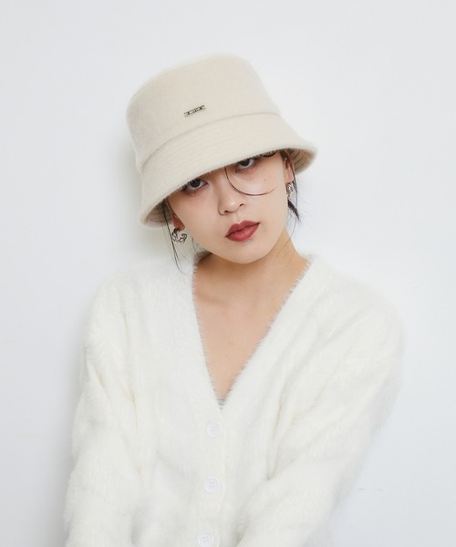 ENVYM（アンビー）の「ハラコバケットHAT（ハット・レディース・アイボリー/ブラック/ブラウン・FREE）」の18枚目の写真
