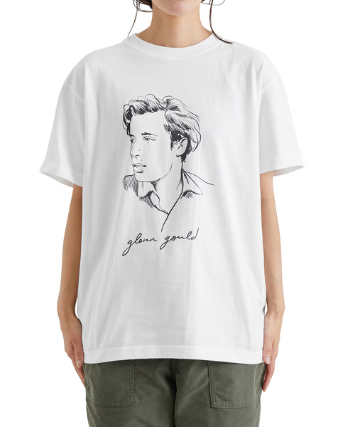 bonjour records(ボンジュールレコーズ)の「【Stephane Manel/ステファンマネル】 GG TEE GGショートスリーブTシャツ(Tシャツ/カットソー・メンズ・ホワイト/チャコールグレー/ブルー・M/XL/S/L)」の2枚目の写真