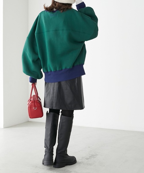 tovho トヴホ フレンチテリー 裏毛 プルオーバー ボタニカル柄 スウェット tovho トヴホ フレンチテリー 裏毛 プルオーバー ボタニカル柄