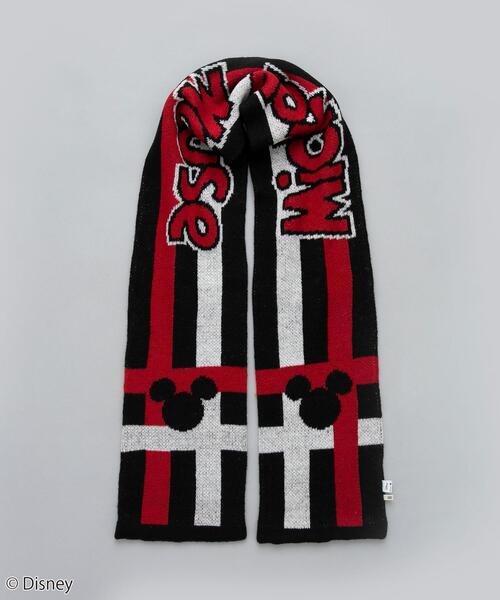 Disney（ディズニー）の「coen限定／ディズニーデザイン　ジャガードニットマフラー（ブラック）（マフラー・メンズ・ブラック・FREE）」の6枚目の写真