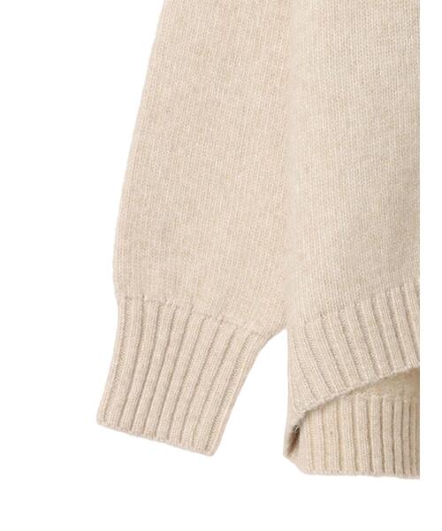 Green　Parks（グリーンパークス）の「MixカラーVネックニットプルオーバー（ニット/セーター・レディース・ピンク/チャコールグレー/ブルー/ライトベージュ・FREE）」の11枚目の写真