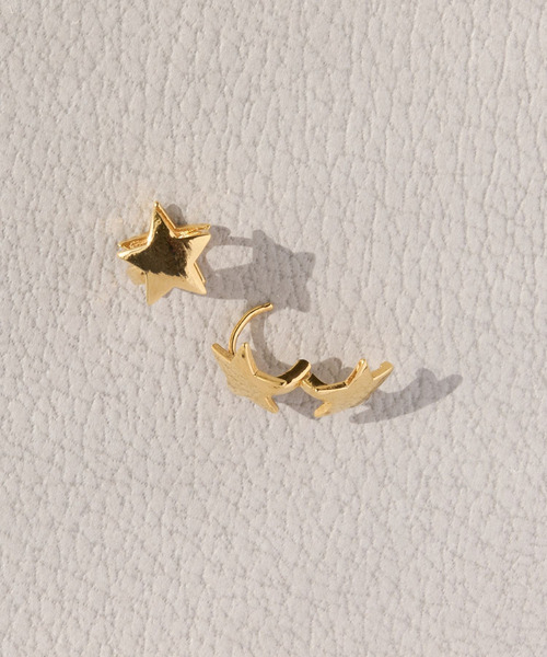 送料関税込【AMY O】Shooting Star Ear Climber ピアス☆(2色)♪ 送料関税込【AMY O】Shooting Star Ear Climber ピアス☆(2色