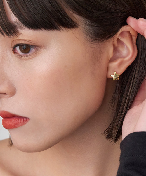 ★早期完売★WING BLING★14k Post OPULENCE ワンタッチ ピアス WING BLING☆ソンイェジンさん着用☆14K Brudy