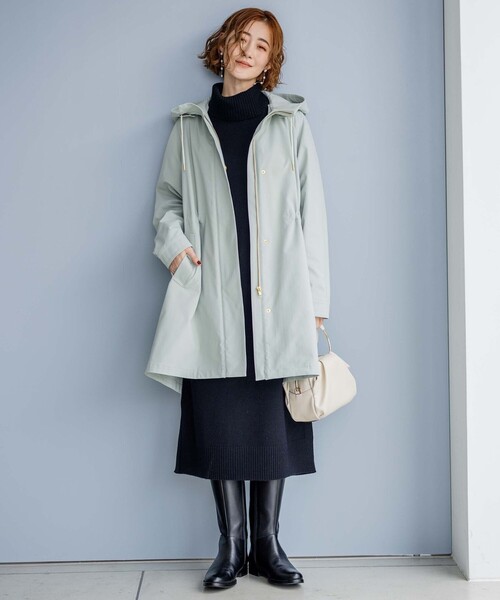 23区 L(ニジュウサンクオオキイサイズ)の「【撥水加工】マルチウェイ アウター(ミリタリージャケット・レディース・ネイビー系/ベージュ系/モスグリーン系・44/46/48)」の16枚目の写真