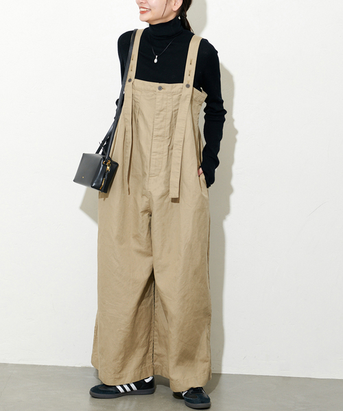 JOURNAL STANDARD(ジャーナルスタンダード)の「サロペット(サロペット/オーバーオール・レディース・ベージュ/ブラック・FREE)」の10枚目の写真
