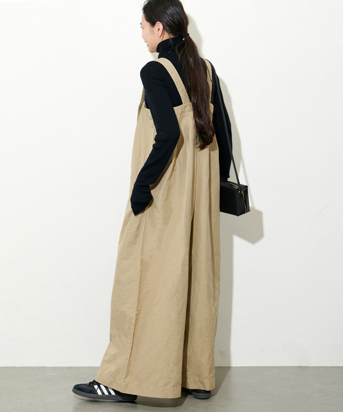 JOURNAL STANDARD(ジャーナルスタンダード)の「サロペット(サロペット/オーバーオール・レディース・ベージュ/ブラック・FREE)」の11枚目の写真