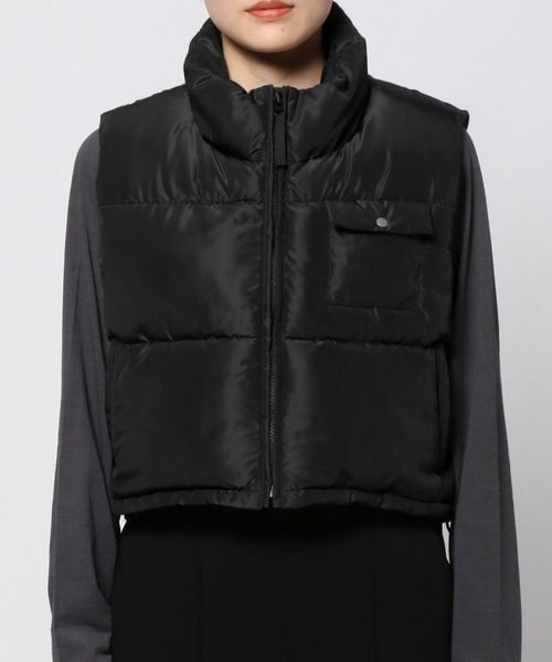 LEPSIM（レプシィム）の「ショート中綿ベスト　987533（ベスト・レディース・アイボリー/ブラック・FREE）」の14枚目の写真