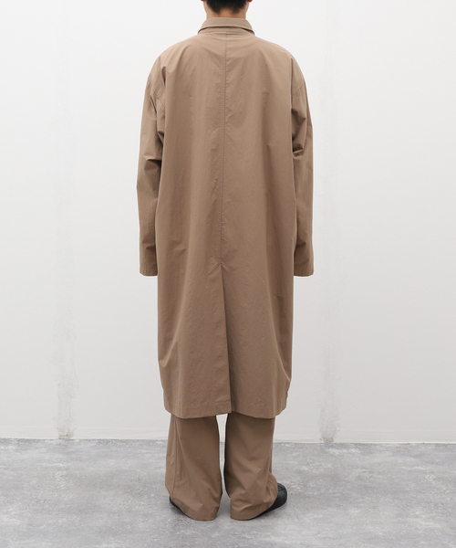 WISM（ウィズム）の「【cassette / カセット】COAT（ステンカラーコート・メンズ・ベージュ/パープル・MEDIUM/X-LARGE）」の12枚目の写真