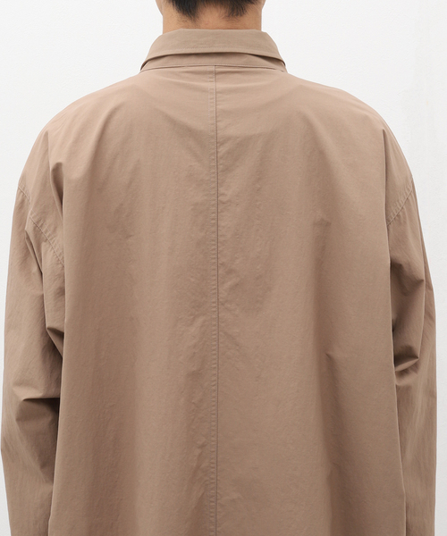 WISM（ウィズム）の「【cassette / カセット】COAT（ステンカラーコート・メンズ・ベージュ/パープル・MEDIUM/X-LARGE）」の14枚目の写真