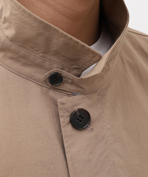 WISM（ウィズム）の「【cassette / カセット】COAT（ステンカラーコート・メンズ・ベージュ/パープル・MEDIUM/X-LARGE）」の18枚目の写真