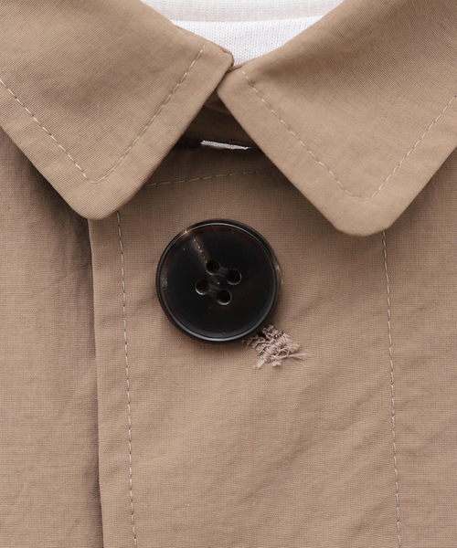 WISM（ウィズム）の「【cassette / カセット】COAT（ステンカラーコート・メンズ・ベージュ/パープル・MEDIUM/X-LARGE）」の19枚目の写真