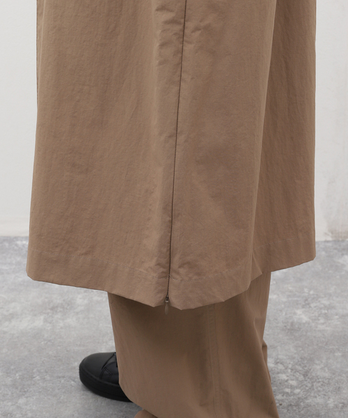 WISM（ウィズム）の「【cassette / カセット】COAT（ステンカラーコート・メンズ・ベージュ/パープル・MEDIUM/X-LARGE）」の21枚目の写真