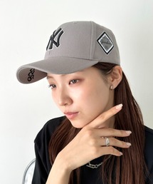 MLB Korea（エムエルビーコリア）の「【日本未発売/WEB限定】MLB Korea(エムエルビーコリア)/ダイヤモンド刺繍ロゴパッチボールキャップ メジャーリーグ べースボール ロゴキャップ サイズ調整可能/DIAMOND LOGO PATCH BALL CAP（キャップ）」