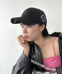 MLB（メジャーリーグベースボール）の「【日本未発売/WEB限定】MLB Korea(エムエルビーコリア)/ダイヤモンド刺繍ロゴパッチボールキャップ メジャーリーグ べースボール ロゴキャップ サイズ調整可能/DIAMOND LOGO PATCH BALL CAP（キャップ）」