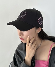 MLB（メジャーリーグベースボール）の「【日本未発売/WEB限定】MLB Korea(エムエルビーコリア)/ダイヤモンド刺繍ロゴパッチボールキャップ メジャーリーグ べースボール ロゴキャップ サイズ調整可能/DIAMOND LOGO PATCH BALL CAP（キャップ）」