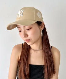 MLB Korea（エムエルビーコリア）の「【日本未発売/WEB限定】MLB Korea(エムエルビーコリア)/ダイヤモンド刺繍ロゴパッチボールキャップ メジャーリーグ べースボール ロゴキャップ サイズ調整可能/DIAMOND LOGO PATCH BALL CAP（キャップ）」
