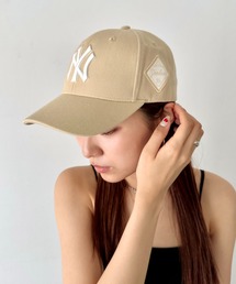 MLB Korea（エムエルビーコリア）の「【日本未発売/WEB限定】MLB Korea(エムエルビーコリア)/ダイヤモンド刺繍ロゴパッチボールキャップ メジャーリーグ べースボール ロゴキャップ サイズ調整可能/DIAMOND LOGO PATCH BALL CAP（キャップ）」