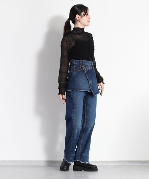 新品　MB プルオーバー&パンツ　センソユニコ お好きな方にも cepo（セポ）の「＜セットアップ可能＞レイヤースカパンデニム