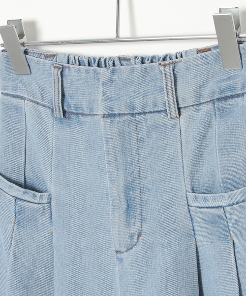 notch.（ノッチ）の「タックデニムパンツ（デニムパンツ・レディース・ブルー系その他/ブルー/ブラック・M）」の6枚目の写真