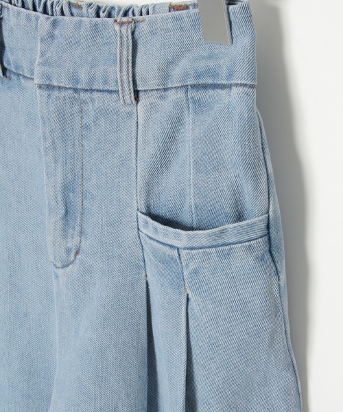 notch.（ノッチ）の「タックデニムパンツ（デニムパンツ・レディース・ブルー系その他/ブルー/ブラック・M）」の7枚目の写真