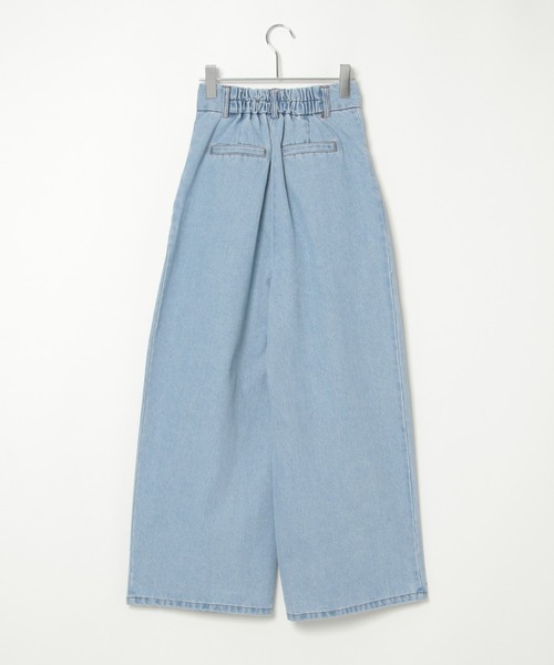 notch.（ノッチ）の「タックデニムパンツ（デニムパンツ・レディース・ブルー系その他/ブルー/ブラック・M）」の5枚目の写真