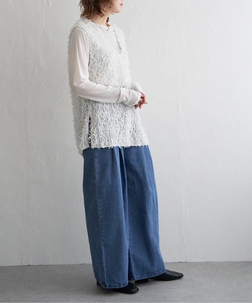 notch.（ノッチ）の「タックデニムパンツ（デニムパンツ・レディース・ブルー系その他/ブルー/ブラック・M）」の17枚目の写真