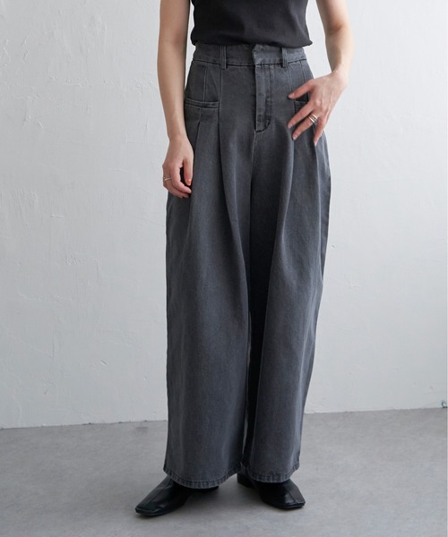 notch.（ノッチ）の「タックデニムパンツ（デニムパンツ・レディース・ブルー系その他/ブルー/ブラック・M）」の19枚目の写真