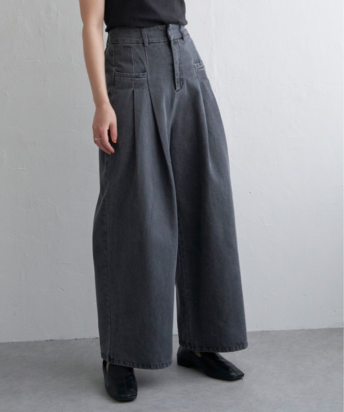 notch.（ノッチ）の「タックデニムパンツ（デニムパンツ・レディース・ブルー系その他/ブルー/ブラック・M）」の21枚目の写真