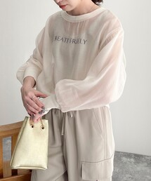 fredy emue | シアープリントTシャツブラウス(シャツ/ブラウス)