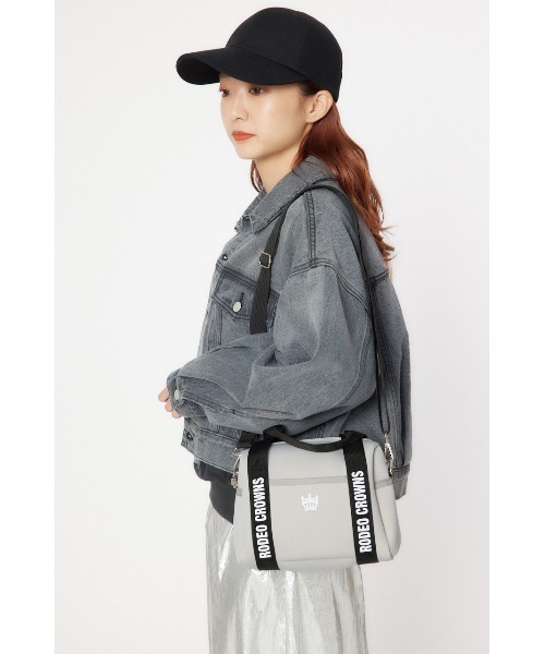 RODEO CROWNS WIDE BOWL（ロデオクラウンズワイドボウル）の「ネオプレーンショルダーバッグ（ショルダーバッグ・レディース・カーキ/ブラック/ライトグレー/ライム・FREE）」の5枚目の写真