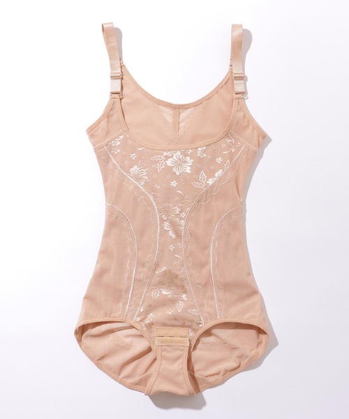 Lace Ladies（レースレディース）の「フラワー レース シェイプアップ ワンピース サポーター（その他アンダーウェア/インナー・レディース・ブラック/ベージュ・XXL/L/XL）」の12枚目の写真