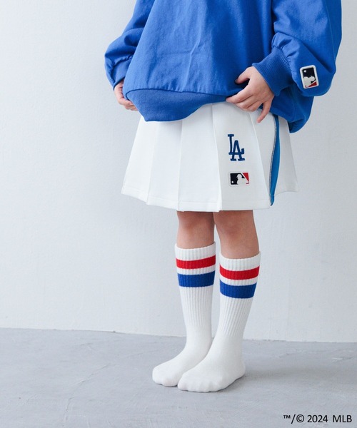LOWRYS FARM（ローリーズファーム）の「ＭＬＢプリーツスカート　 106008（スカート・キッズ・レッド/グリーン/ネイビー/アイボリー・150cm/110cm/120cm/140cm/130cm）」の2枚目の写真