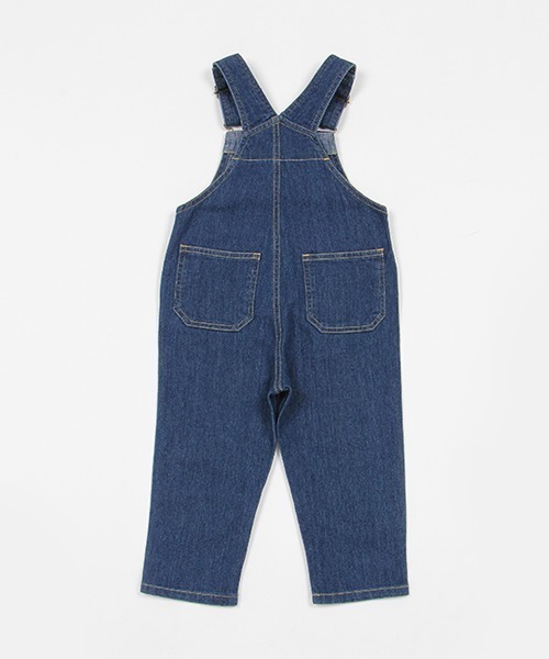 petit main（プティマイン）の「オーバーオール（サロペット/オーバーオール・キッズ・オフホワイト/ブルー・M/S/L）」の9枚目の写真