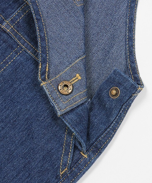 petit main（プティマイン）の「オーバーオール（サロペット/オーバーオール・キッズ・オフホワイト/ブルー・M/S/L）」の12枚目の写真