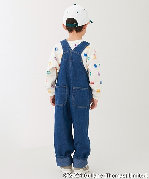 petit main（プティマイン）の「オーバーオール（サロペット/オーバーオール・キッズ・オフホワイト/ブルー・M/S/L）」の14枚目の写真