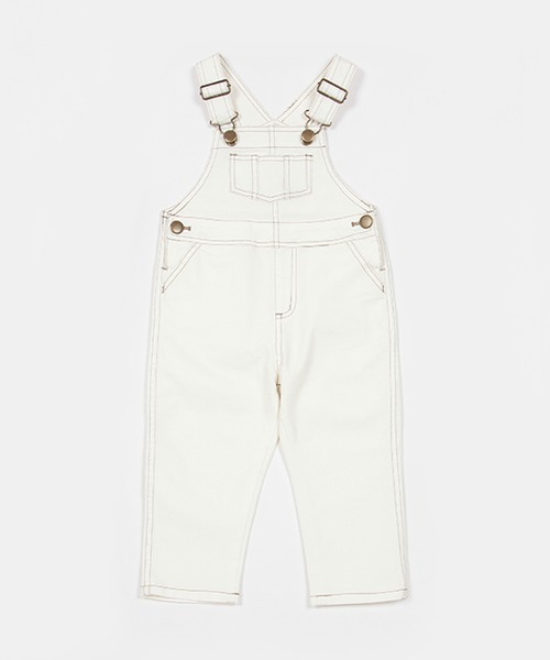 petit main（プティマイン）の「オーバーオール（サロペット/オーバーオール・キッズ・オフホワイト/ブルー・M/S/L）」の22枚目の写真