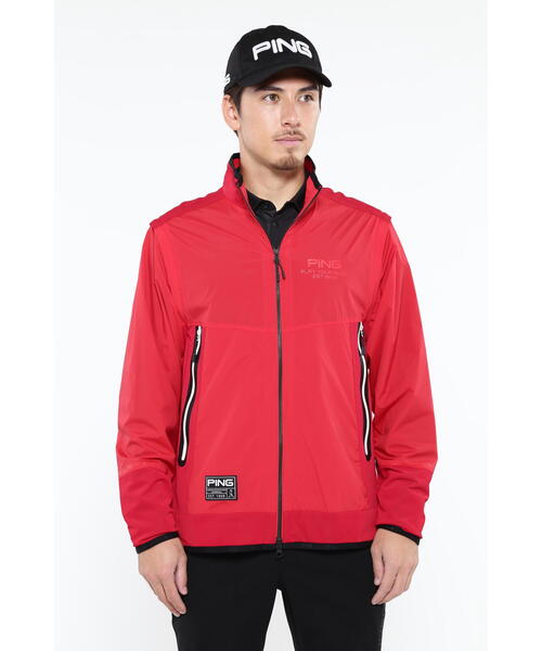 PING バリアンテック ツーウェイ ブルゾン PING（ピン）の「【PING APPAREL】バイアンテック2WAYブルゾン ＜GOLD