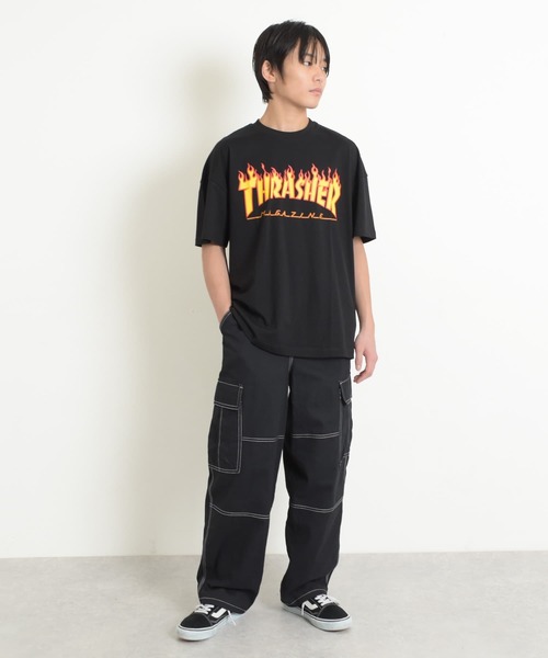 GLAZOS（グラソス）の「TCツイル・ダブルニーカーゴパンツ（その他パンツ・キッズ・カーキ/ブラック・140cm/150cm/160cm/170cm）」の9枚目の写真