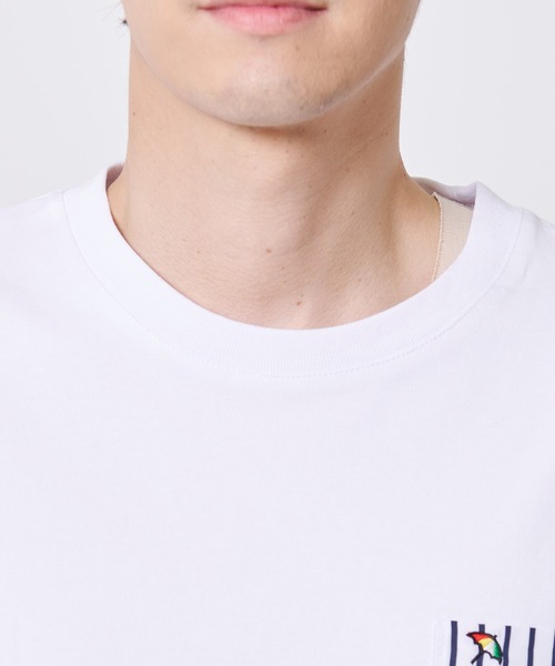 Arnold Palmer（アーノルドパーマー）の「布帛 レイヤード ポケット付き Tシャツ（Tシャツ/カットソー・メンズ・キャメル/ホワイト/ネイビー・LL/L/M）」の4枚目の写真