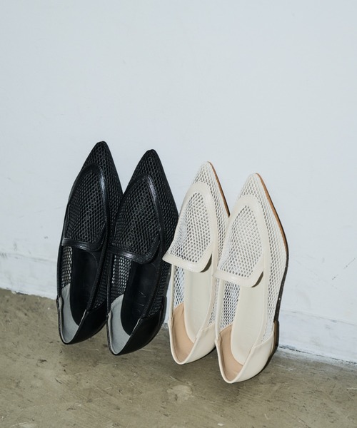 AIC.（エーアイシー）の「メッシュポインテッドフラットシューズ