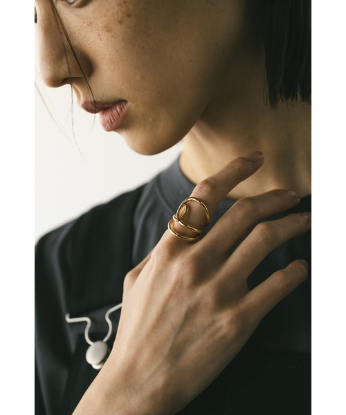 STYLEMIXER（スタイルミキサー）の「ドローラインリング（リング・レディース・シルバー/ゴールド・FREE）」の7枚目の写真
