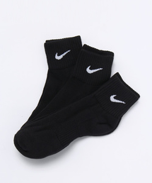 NIKE SPORTSWEAR | ユニセックス 3足1組 ナイキ ソックス NIKE 3P COTTON CUSHION QUARTER SOCKS MOIST MNG SX4703(ソックス/靴下)