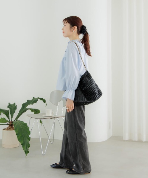 flower(フラワー)の「メニーリボンシュシュ(シュシュ・レディース・アイボリー/ブラック・FREE)」の7枚目の写真