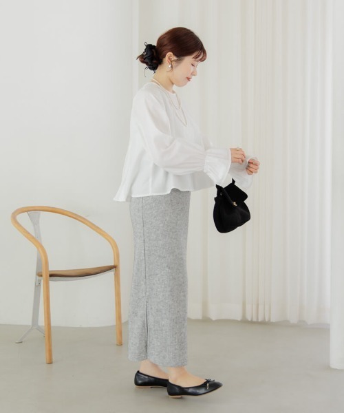 flower(フラワー)の「メニーリボンシュシュ(シュシュ・レディース・アイボリー/ブラック・FREE)」の9枚目の写真