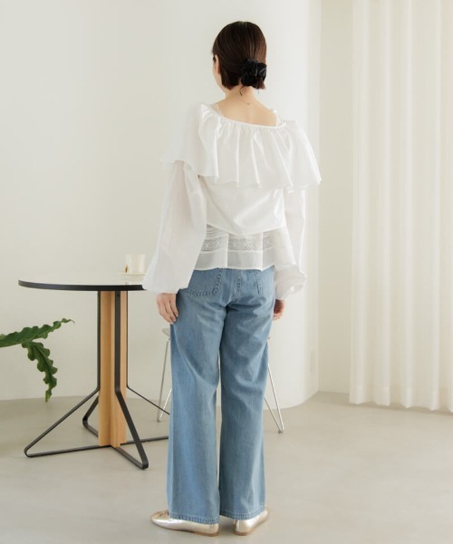 flower(フラワー)の「メニーリボンシュシュ(シュシュ・レディース・アイボリー/ブラック・FREE)」の10枚目の写真