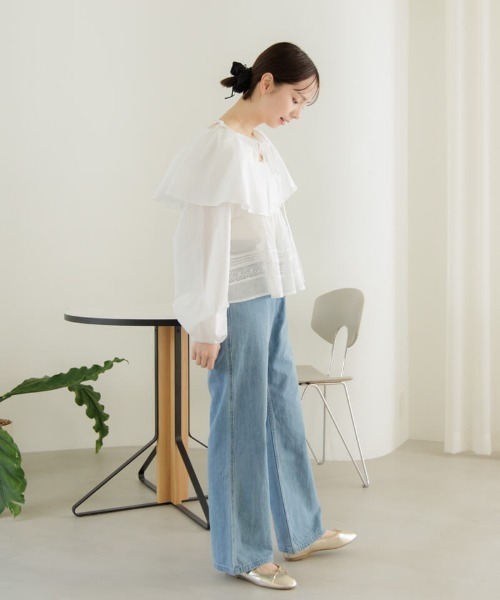 flower(フラワー)の「メニーリボンシュシュ(シュシュ・レディース・アイボリー/ブラック・FREE)」の11枚目の写真