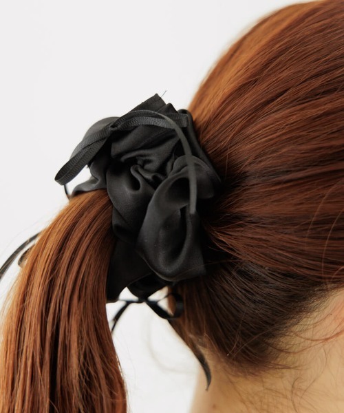 flower(フラワー)の「メニーリボンシュシュ(シュシュ・レディース・アイボリー/ブラック・FREE)」の20枚目の写真